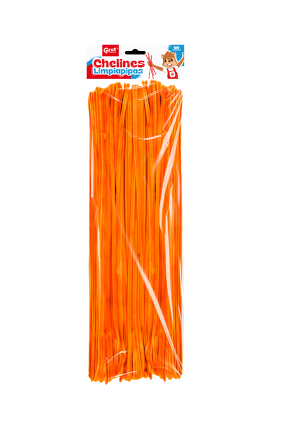 Chelines Grafi Colors X 100 Naranja