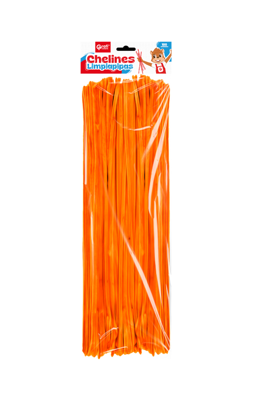 Chelines Grafi Colors X 100 Naranja