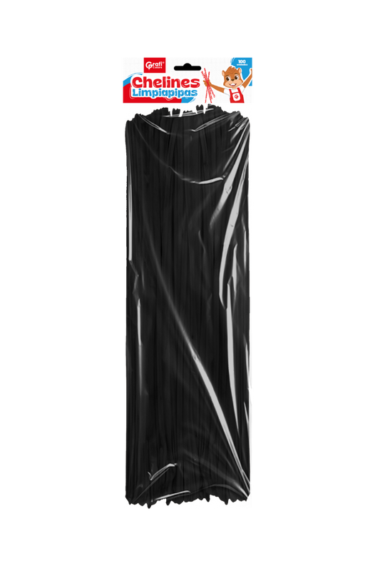 Chelines Grafi Colors X 100 Negro