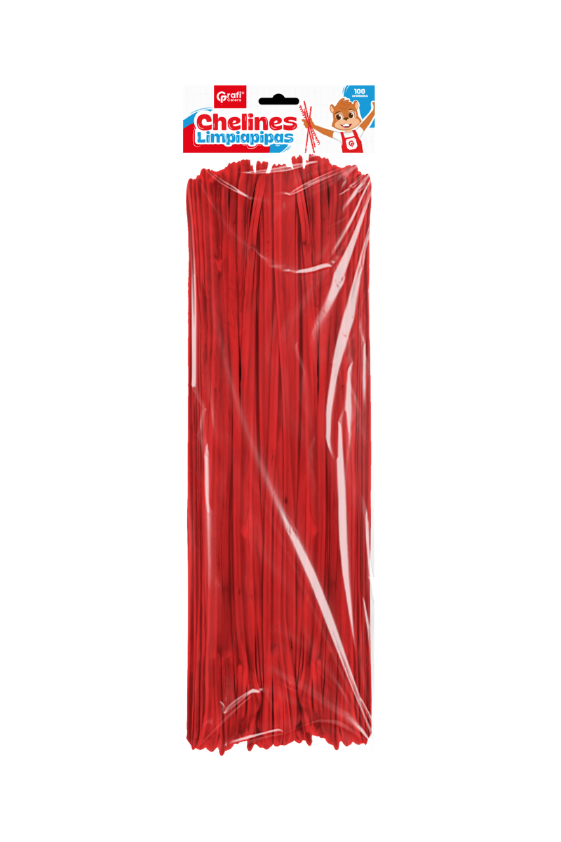 Chelines Grafi Colors X 100 Rojo