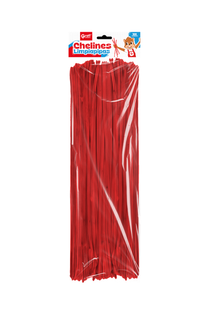 Chelines Grafi Colors X 100 Rojo
