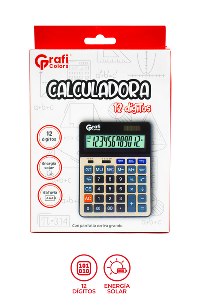 Calculadora Grafi Colors 12 Digitos