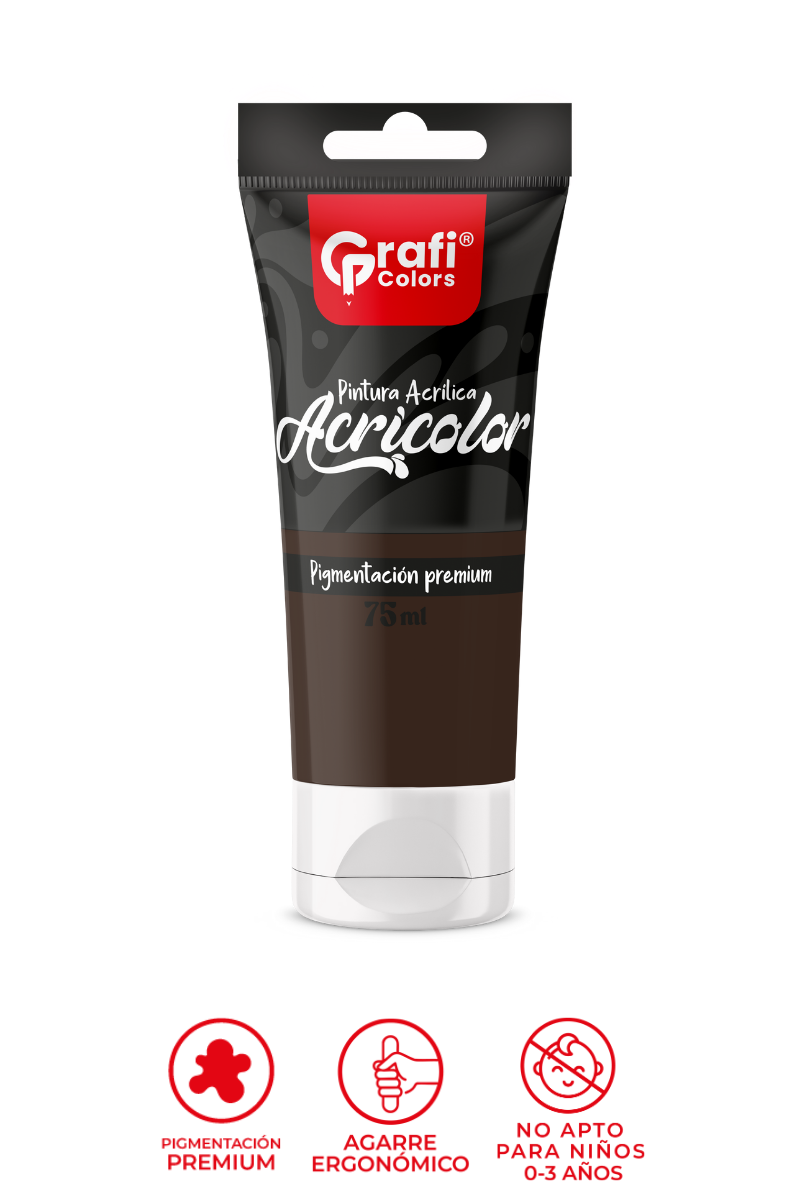 Pintura Acrílica Grafi Colors Color Cafe 75ml