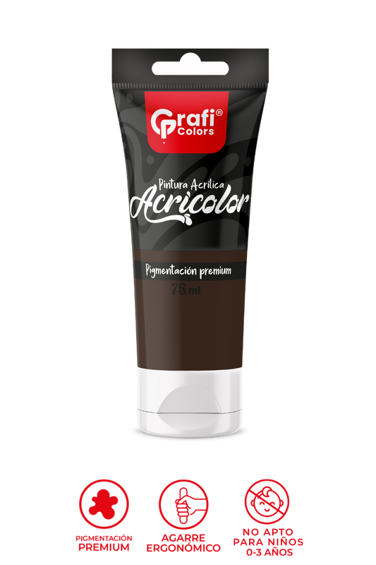 Pintura Acrílica Grafi Colors Color Cafe 75ml