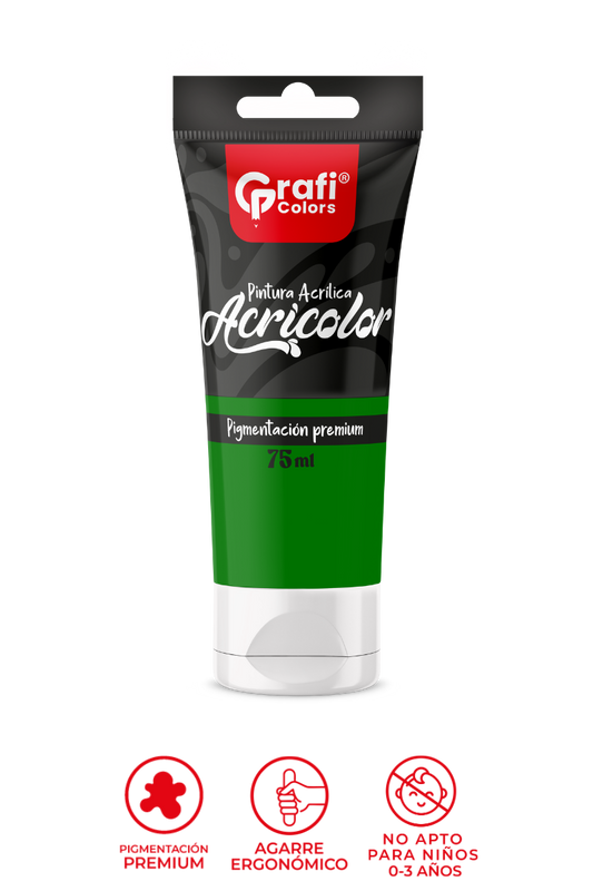 Pintura Acrílica Grafi Colors Color Verde 75ml