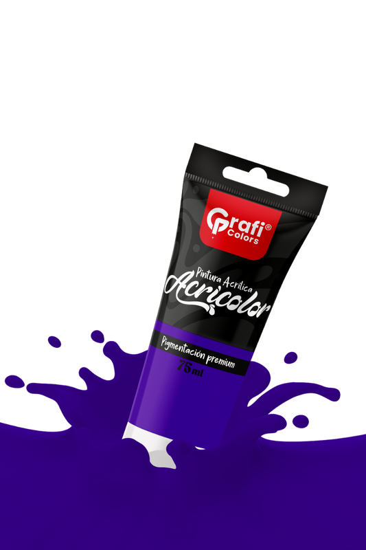 Pintura Acrílica Grafi Colors Color Morado75ml