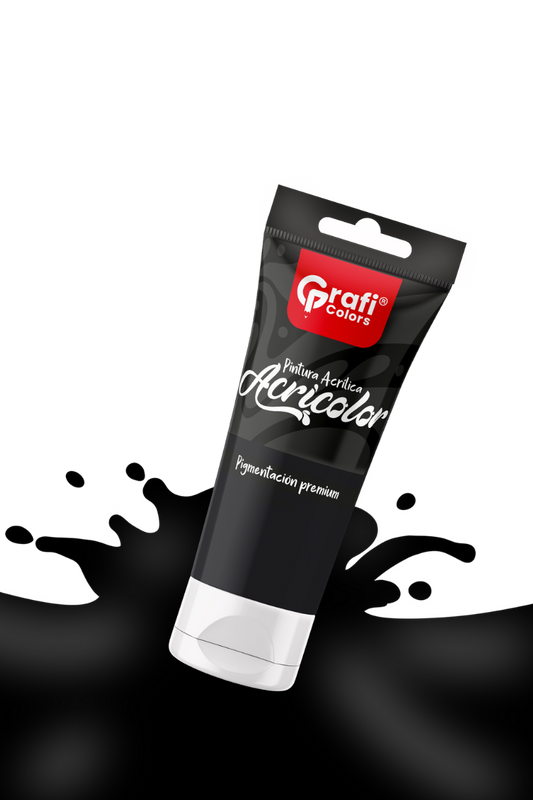 Pintura Acrílica Grafi Colors Color Negro 75ml