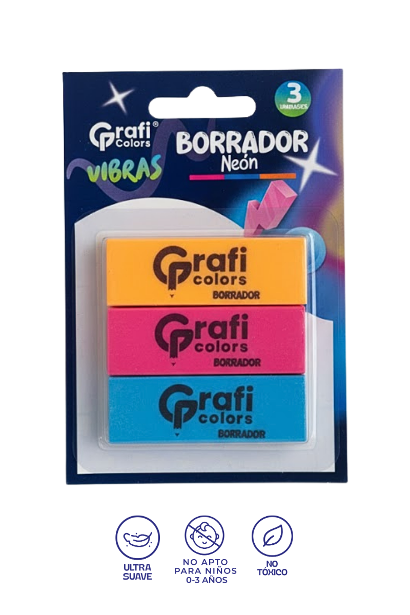 Borrador Vibras Grafi Colors X 3