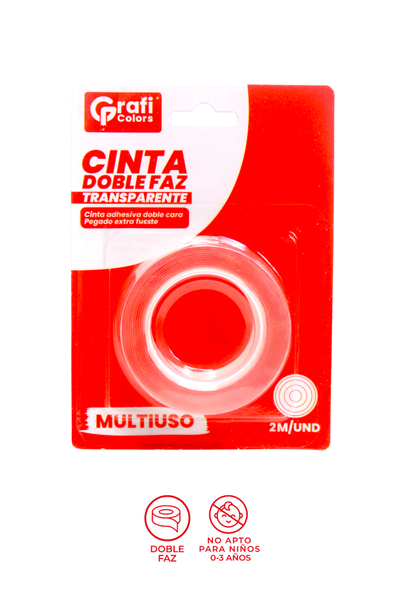 Cinta Doble Faz Gel18mm Grafi Colors