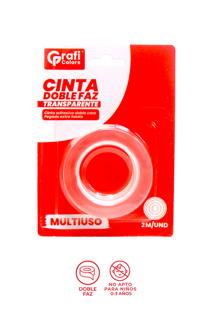 Cinta Doble Faz Gel18mm Grafi Colors