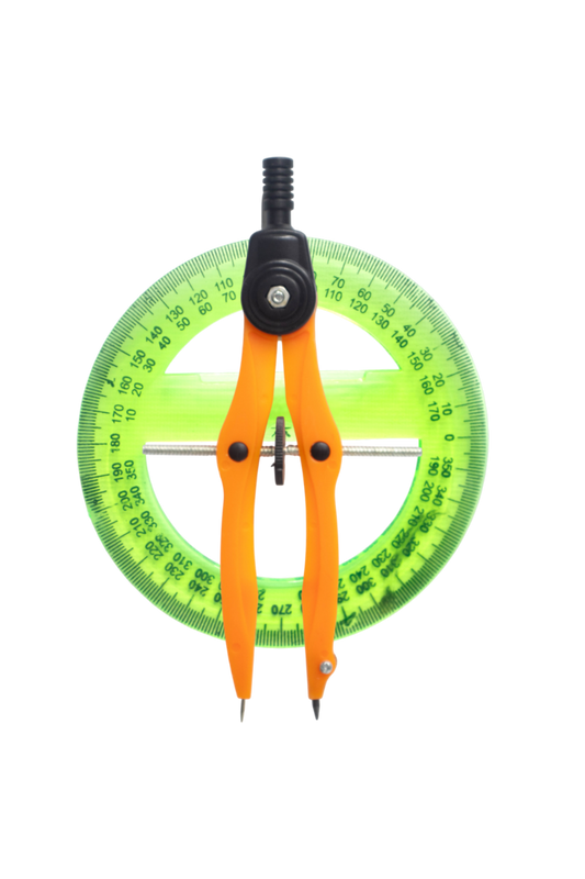 Set Transportador Y Compas Grafi Colors