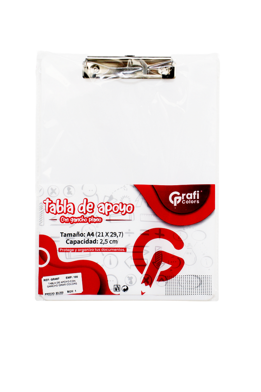 Tabla De Apoyo Con Gancho Grafi Colors