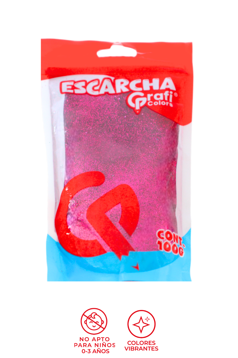 Escarcha Fucsia Grafi Colors 100 Gramos