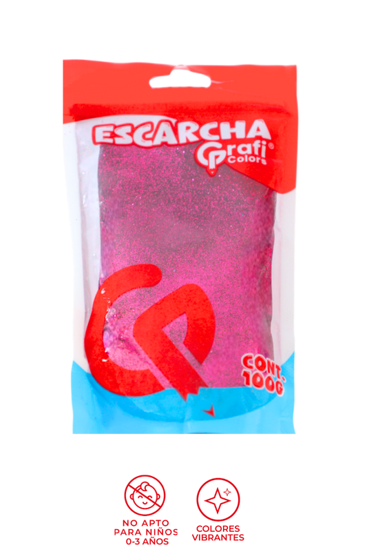 Escarcha Fucsia Grafi Colors 100 Gramos