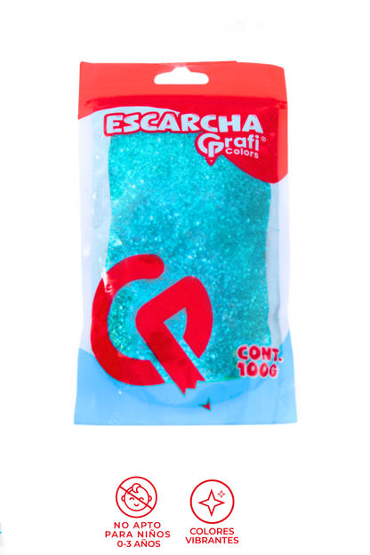 Escarcha Azul Tornasol Grafi Colors 100 Gramos