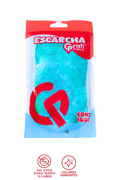 Escarcha Azul Turqueza Grafi Colors 100 Gramos