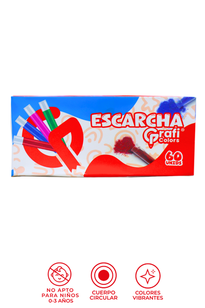 Escarcha Tubo Grafi Colors X 60 Unidades