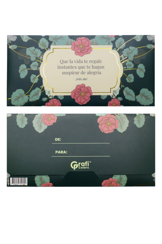 Lluvia De Sobres X 12 Metalizadas Grafi Colors Feliz Dia