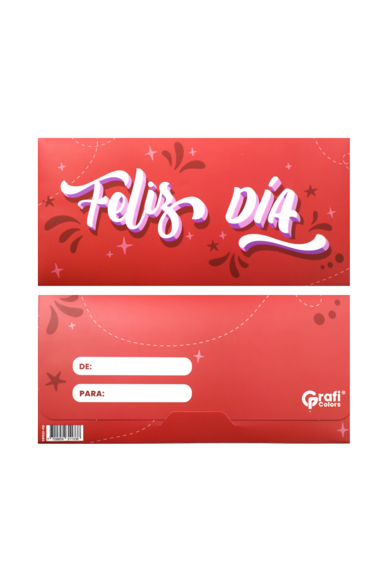 Lluvia De Sobres X12 Colores Grafi Colors Feliz Dia