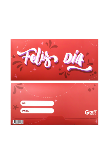 Lluvia De Sobres X12 Colores Grafi Colors Feliz Dia