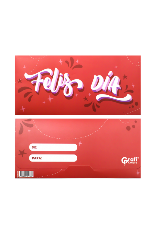 Lluvia De Sobres X12 Colores Grafi Colors Feliz Dia