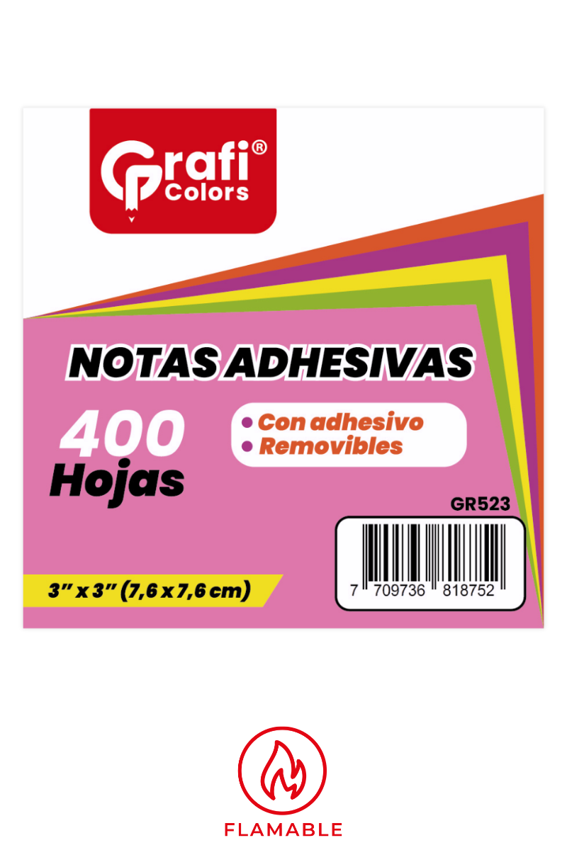 Notas Adhesivas X400 Grafi Colors