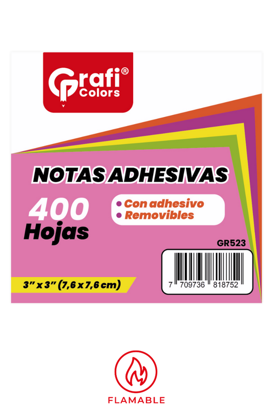 Notas Adhesivas X400 Grafi Colors