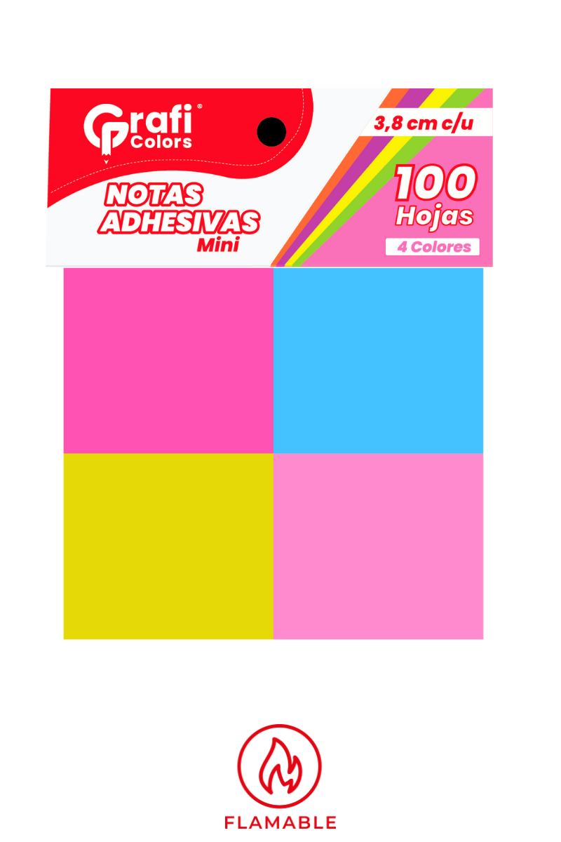 Notas Adhesivas X4 Grafi Colors