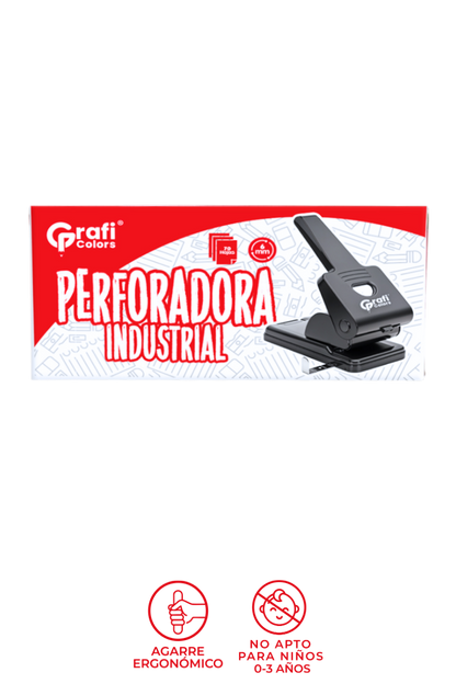 Perforadora Industrial Grafi Colors 2 Huecos 70 Hojas