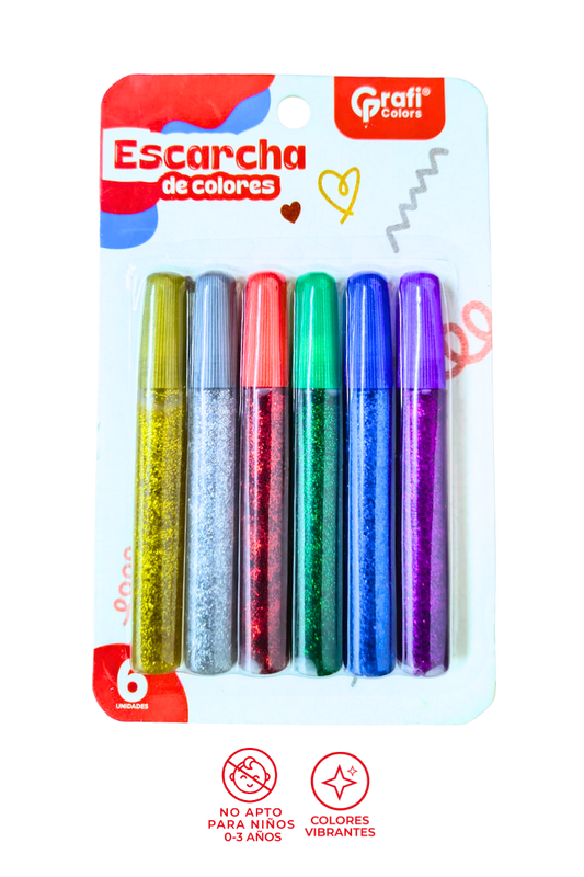 ESCARCHA GRAFI COLORS TUBO X 6
