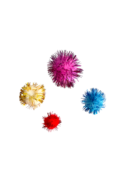 POMPONES DE LANA GRAFI COLORS BRILLANTES 40 PCS