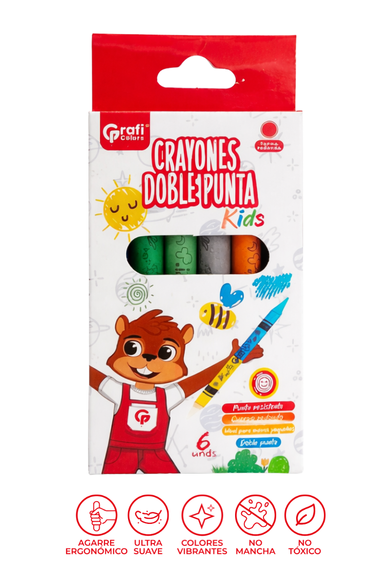 Crayones Doblepunta x 6