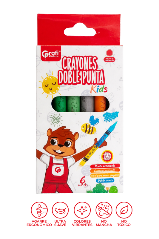 Crayones Doblepunta x 6