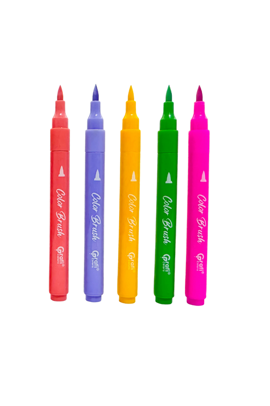 Marcadores Acrílicos Color Brush Grafi Colors Punta Pincel x 60 Unidades