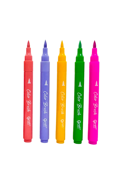 Marcadores Acrílicos Color Brush Grafi Colors Punta Pincel x 60 Unidades