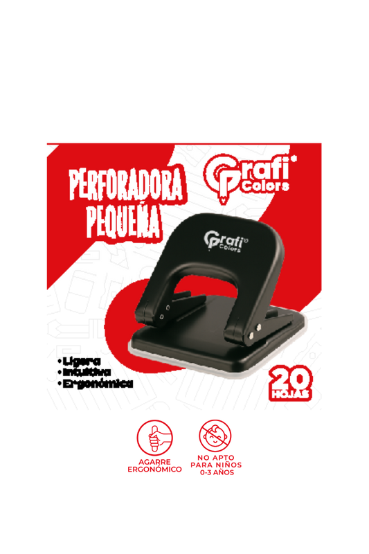PERFORADORA GRAFI COLORS 20 HOJAS