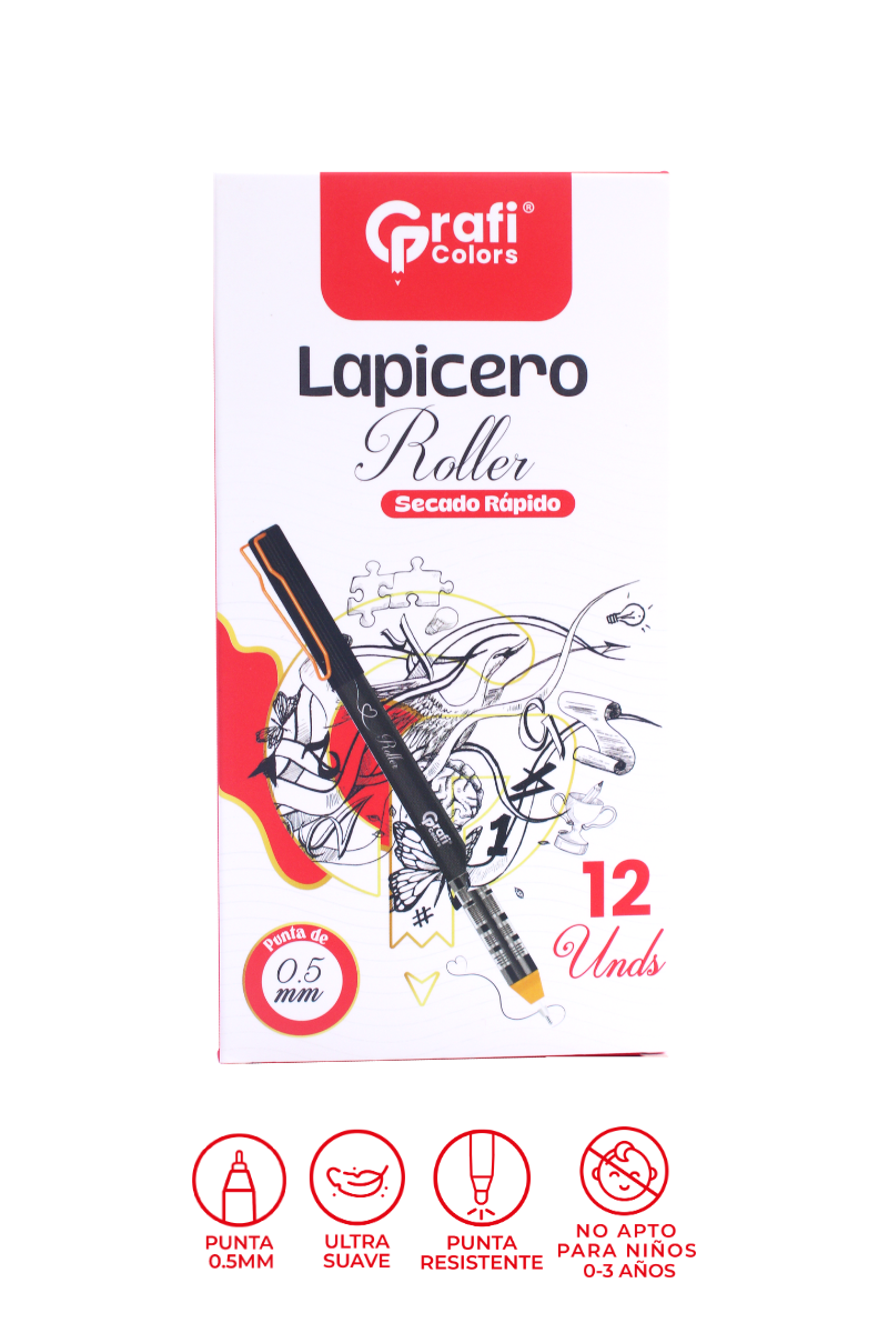 Lapicero Roller Grafi Colors x12