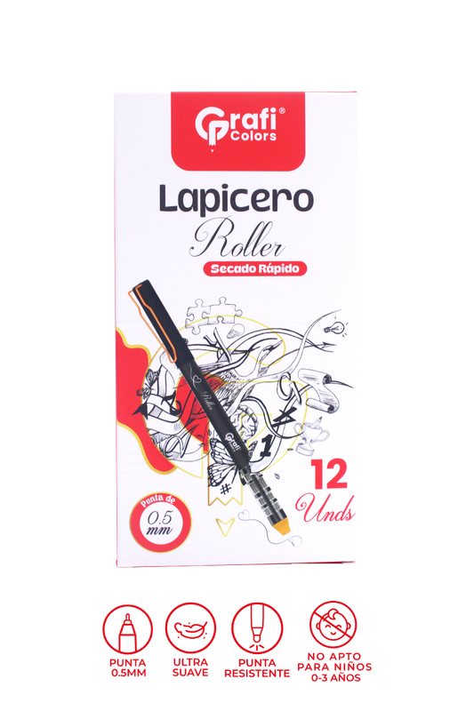 Lapicero Roller Grafi Colors x12