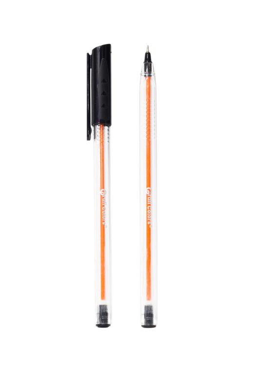 Lapicero Mina Naranja X 4 Carton 4 Negro 07mm