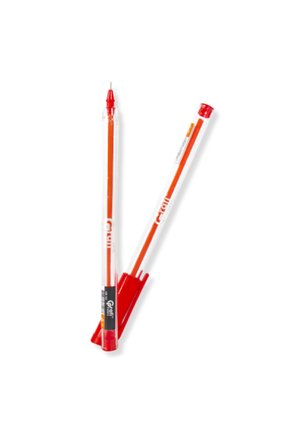 Lapicero Grafi Colors Mina Naranja 0,7 Grafi Gel Rojo x 12 Unidades