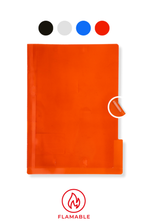 Carpeta Plástica Grafi Colors Tamaño Oficio Con Legajador Colores Surtidos