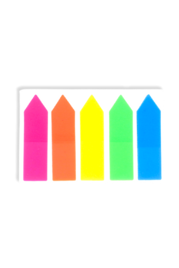Señaladores De Página  Grafi Colors con Adhesivo 5 Colores