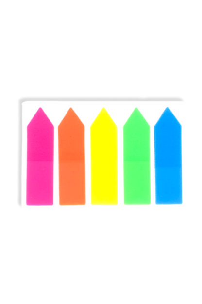 Señaladores De Página  Grafi Colors con Adhesivo 5 Colores
