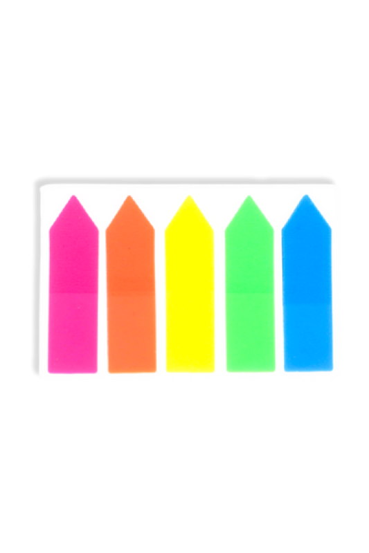 Señaladores De Página  Grafi Colors con Adhesivo 5 Colores