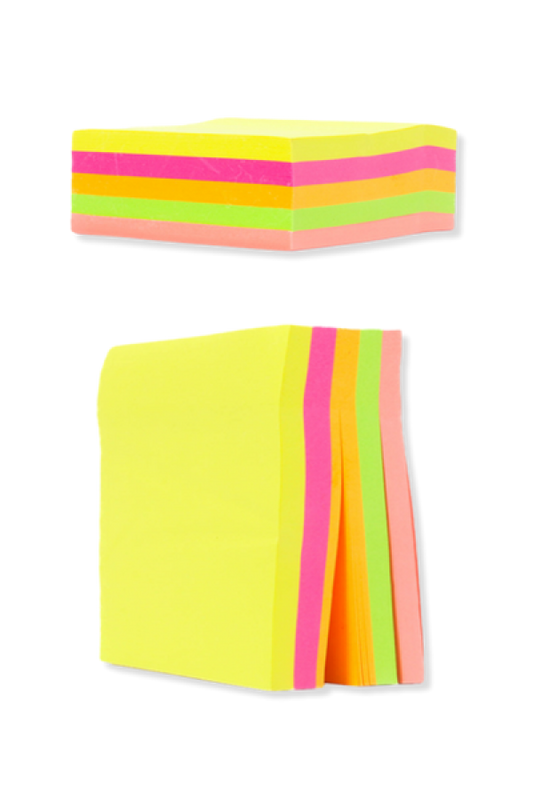 Notas Adhesivas Grafi Colors, 5 Colores x 300 Hojas