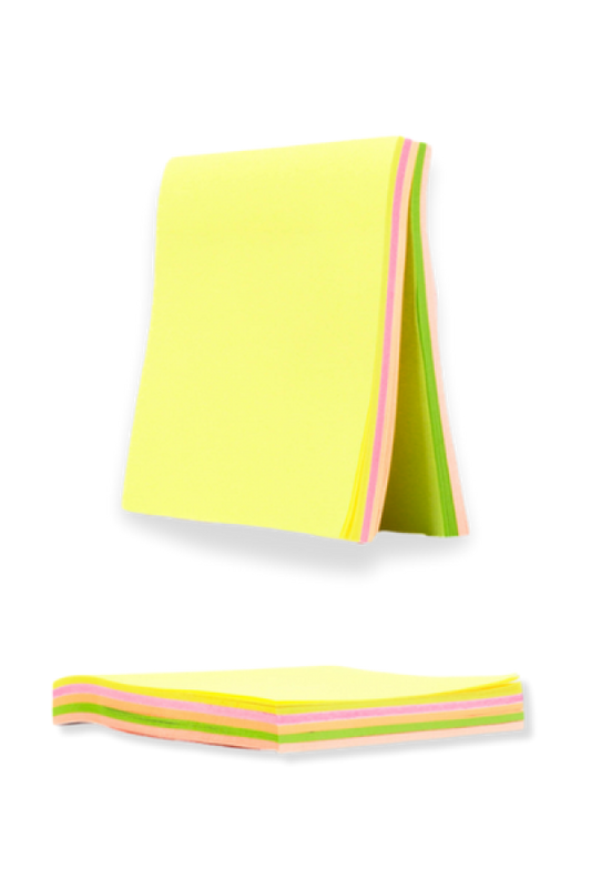 Notas Adhesivas Grafi Colors, 5 Colores x 100 Hojas