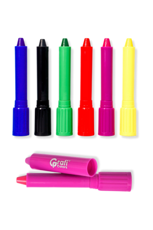 Crayones Grafi Colors Ultra Gel Kids x 6 Unidades