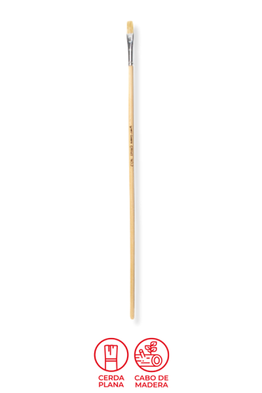 Pincel Plano Grafi Colors # 02 x 12 Unidades