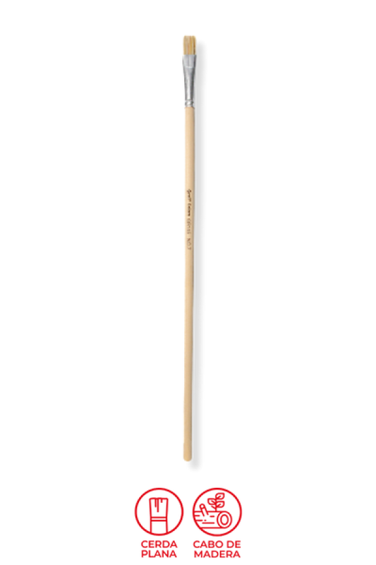 Pincel Plano Grafi Colors  # 07 x 12 Unidades