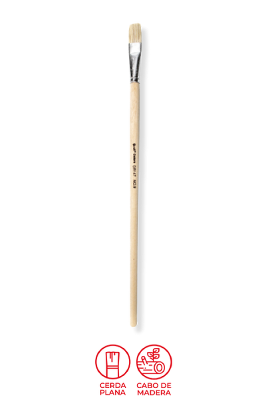 Pincel Plano Grafi Colors  # 09 x 12 Unidades